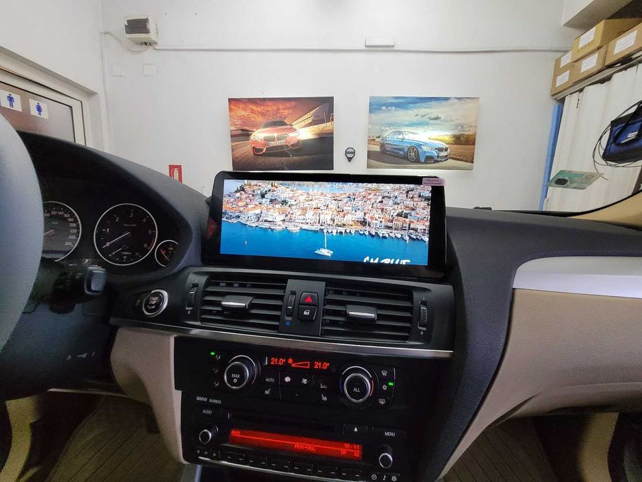 Навигация Android 14 8-ядрен 8GB RAM 128GB HDD BMW X3 F25 X4 F26 Андроид CIC NBT + Apple Carplay