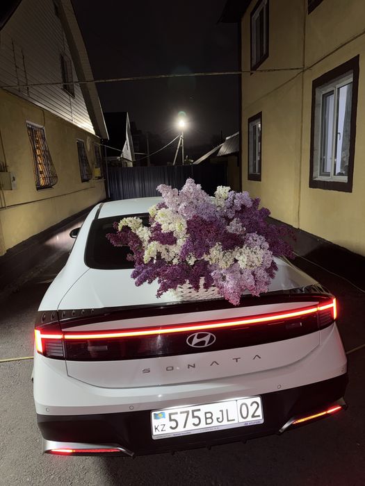 Цветы сирень только получили