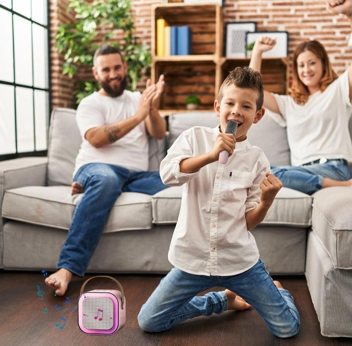 Microfon Karaoke wireless cu bluetooth si boxa