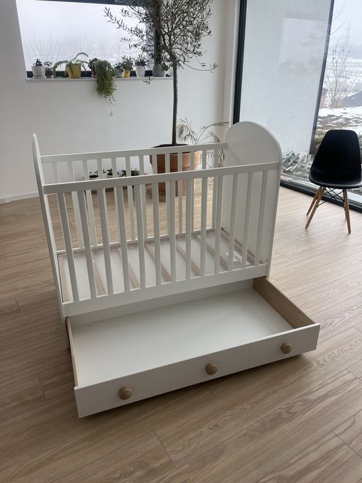 Pat bebe Gonatt IKEA cu saltea inclusa