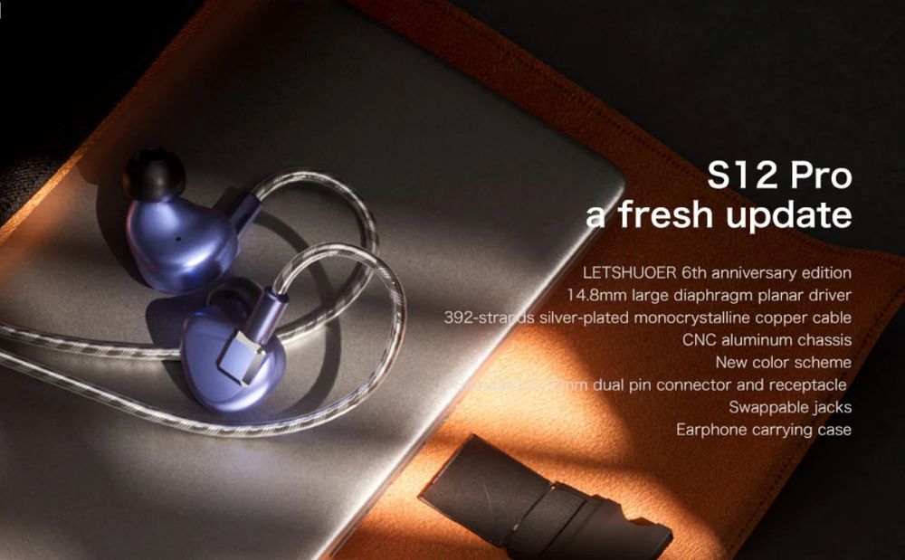 Letshouer S12 Pro аудиофильские планарные IEM