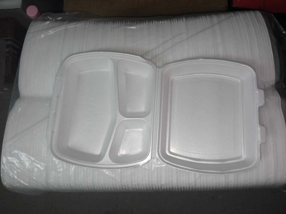 Стиропорена кутия ТРИ ДЕЛЕНИЯ 100 броя