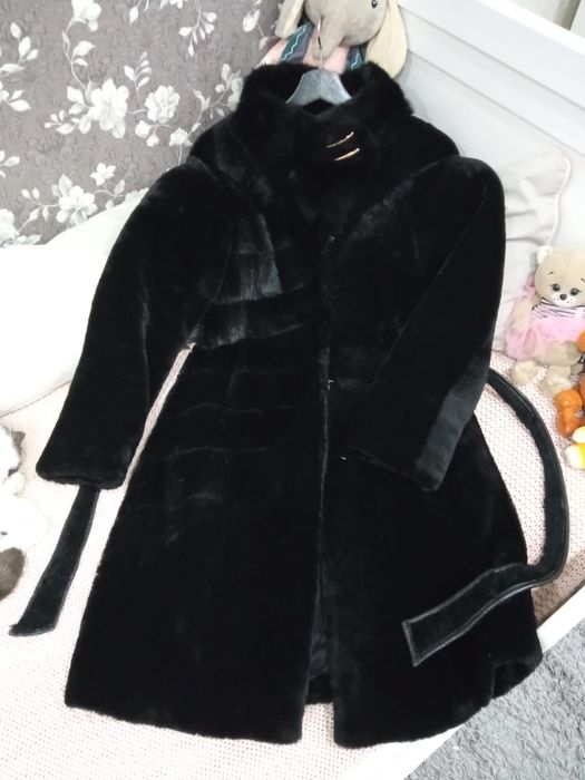 Шуба мутон- норка женская