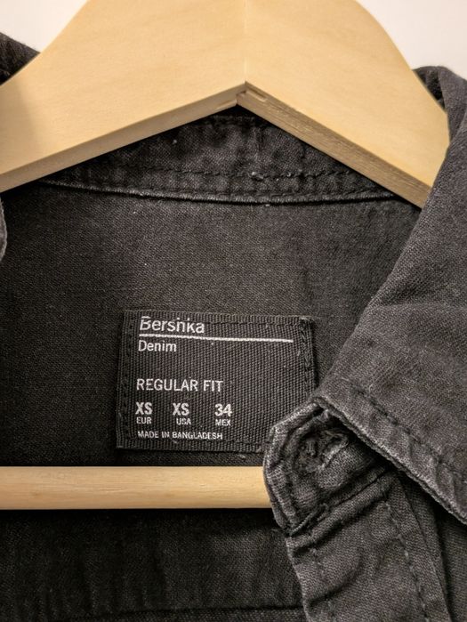 Cămașă denim neagră XS bărbați