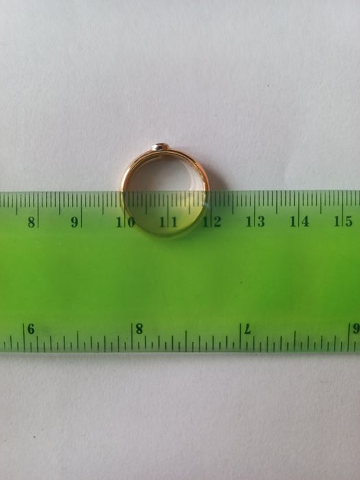 Inel aur 18 K cu diamant (briliant) natural (cod ekymv)