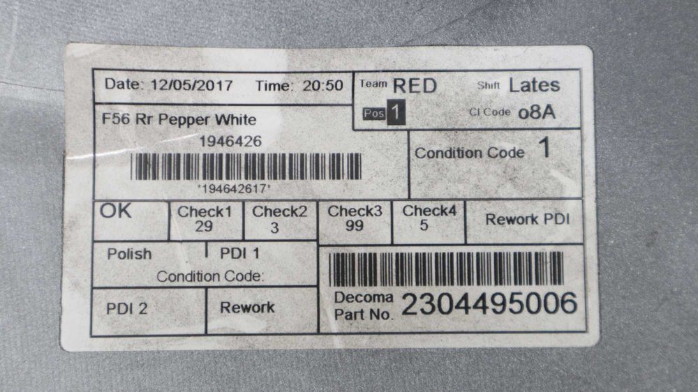 Задна броня Мини Купър F56/F57 Ф56/Ф57