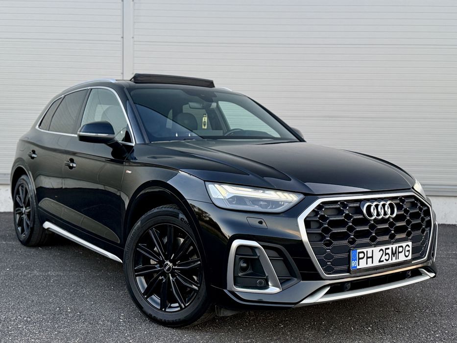 Audi Q5 S-line facelift 2021 2.0 diesel • panoramic • cockpit digital • ambientale • impecabil• revizie full efecuata