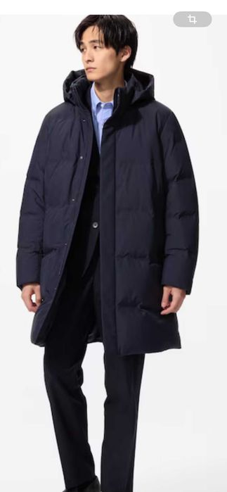 Uniqlo мужской пуховик бесшовный