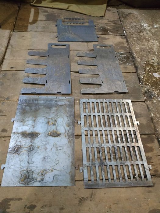 Мангал разборный вертикальный