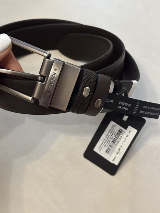 Кожени обувки и колан чисто нови Теодор Teodor