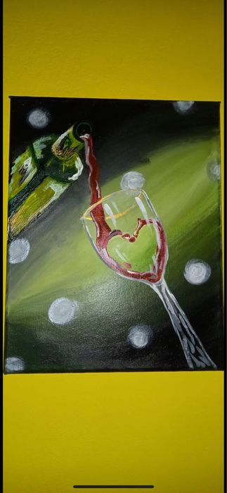 Ръчно рисувани картини с акрил по поръчка.