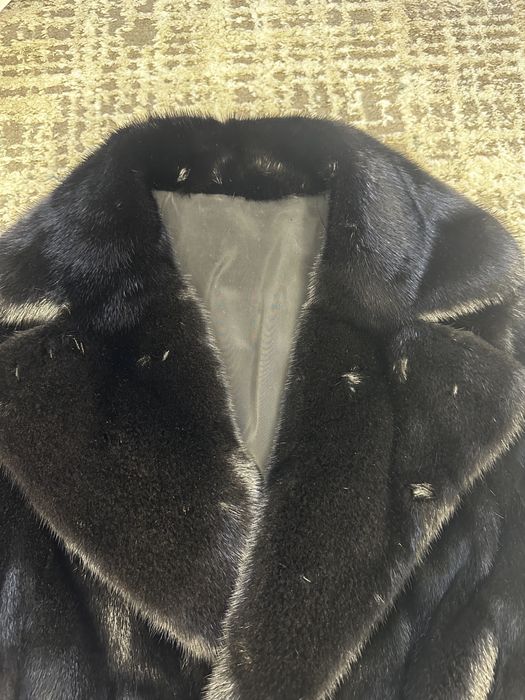 Норковая шуба black NAFA