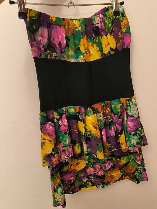 Шарена памучна рокля S