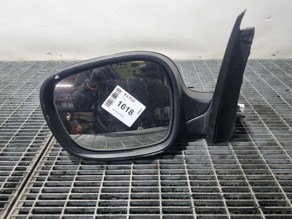 Oglinda stanga BMW X3 F25 2010 - 2014 4 Usi Black Sapphire Metallic 475 (1618) Fără rabatare electrică 7205445 Garantie