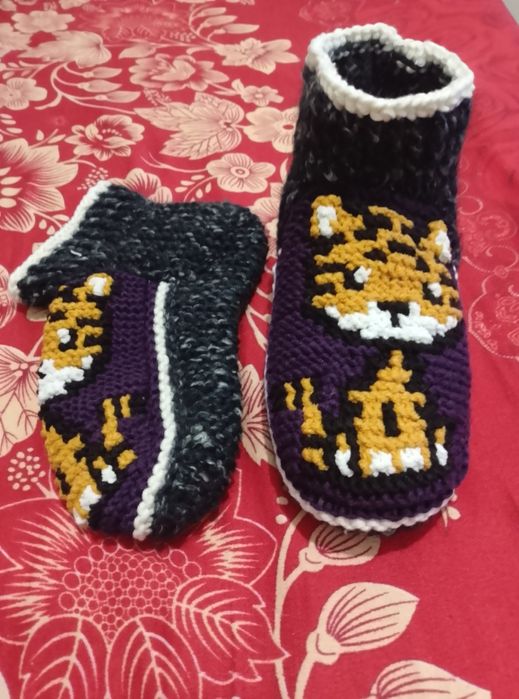 Следки-носки вязанные