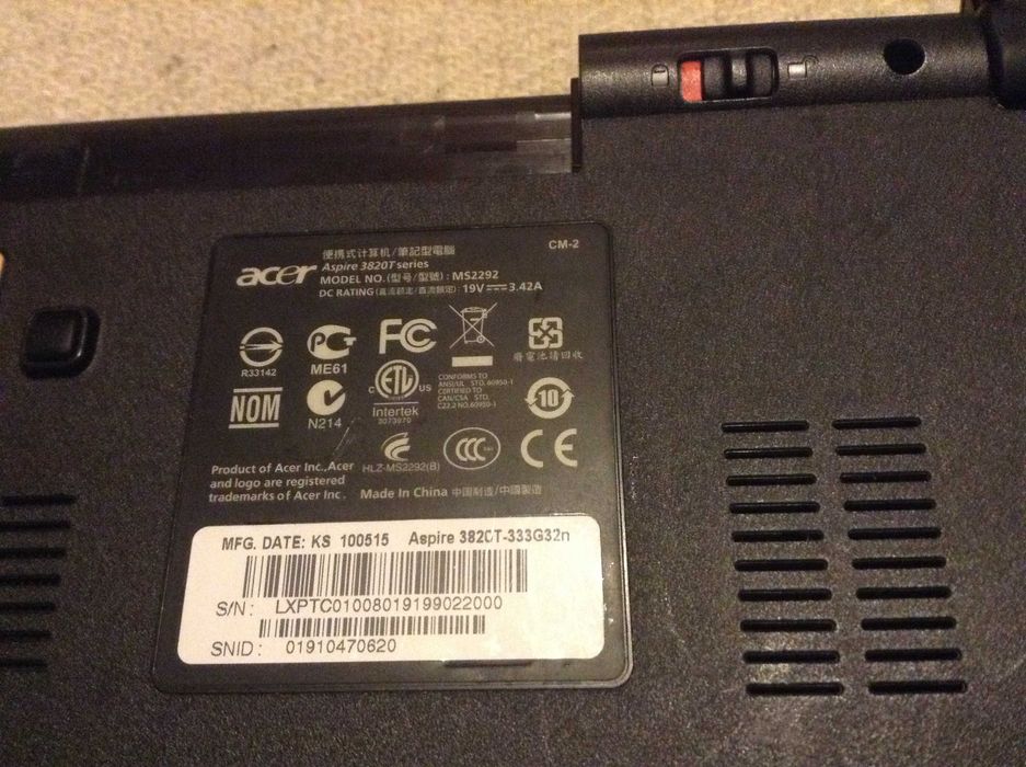 Acer Aspire Timeline X