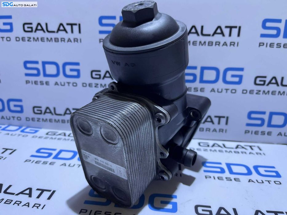 Termoflot Corp Carcasa Filtru Radiator Racitor Ulei Audi A6 C7 2.0 TDI CGLD CGLC CMGB CGLE 2011 - 2014 Cod 03L115389C 03L117021C [D0436]