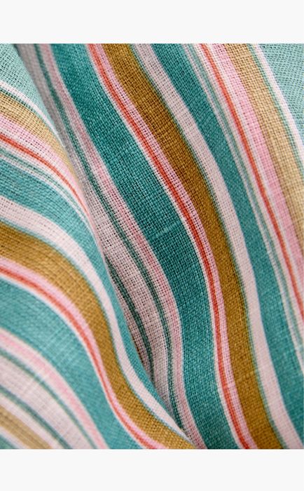 Льняные брюки в полоску