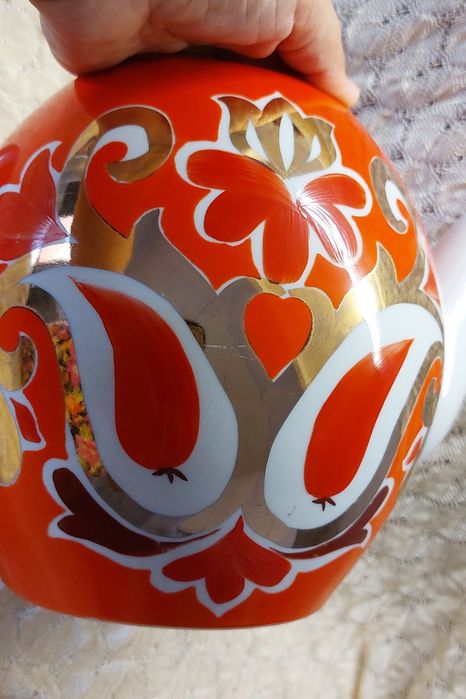 Большой чайник и конфетница хрусталь