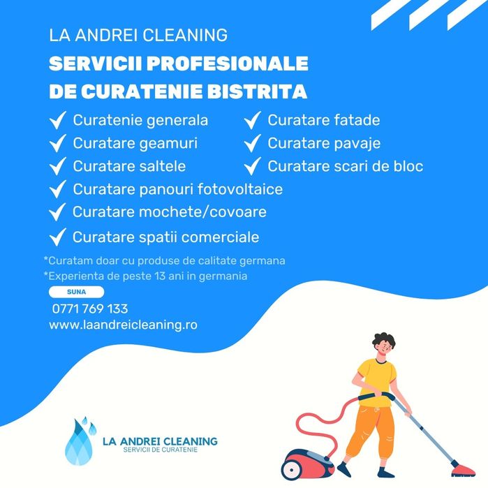 Servicii de curățenie profesionala!!!