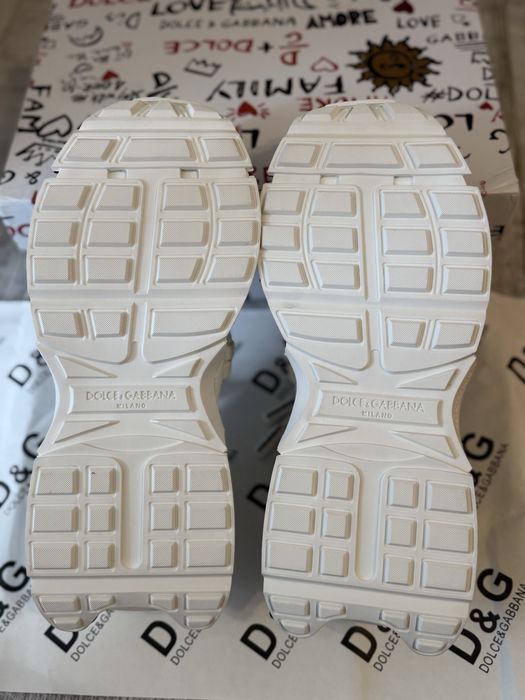Dolce&gabbana-white-gray-low-top