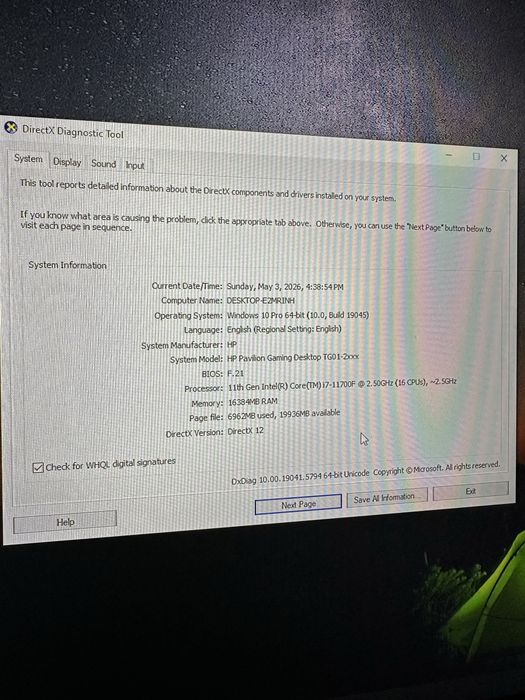 PC HP Pavilion TG01 3060 Ti + BONUS tastatura si mouse