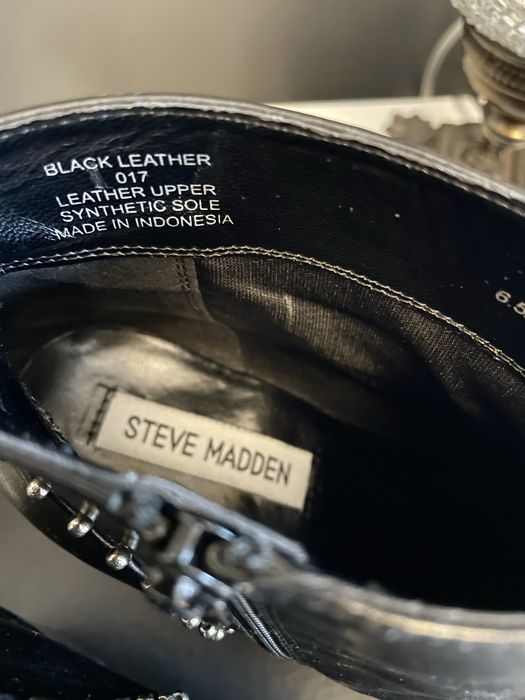 Stave Madden Botine din piele de dama