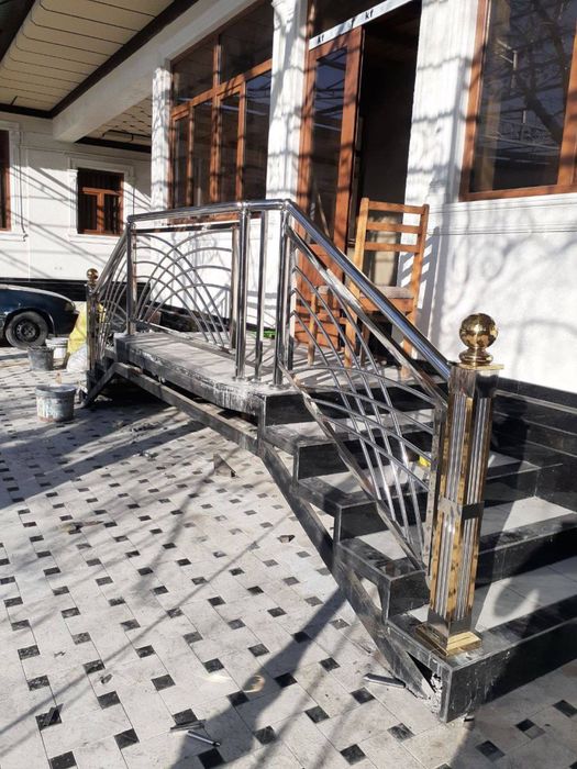 Нержавейка перила решотка