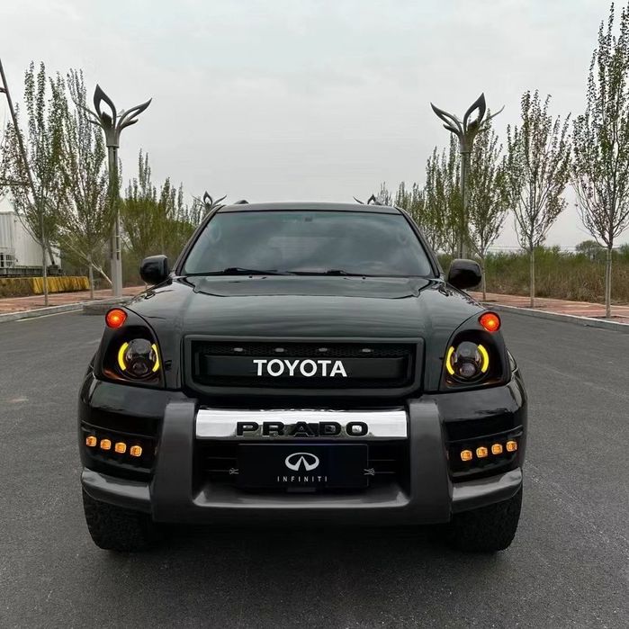 Дхо в бампер TOYOTA PRADO 120 тюнинг Противотуманки