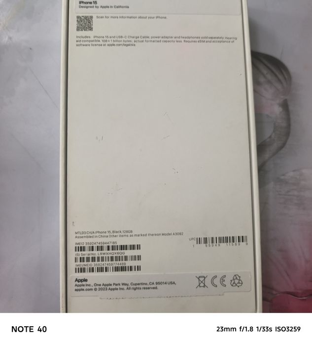 Продам айфон 15 черный новый
