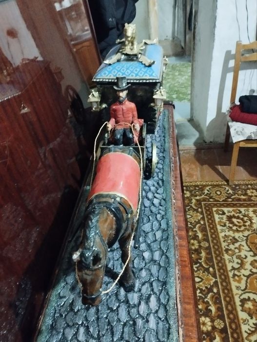 статуэтка шкатулка резьба по дереву бронза литьё ручная работа