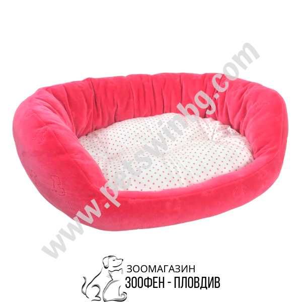 Легло за Домашен Любимец - S, M, L размер - Розово-Бяла разцветка