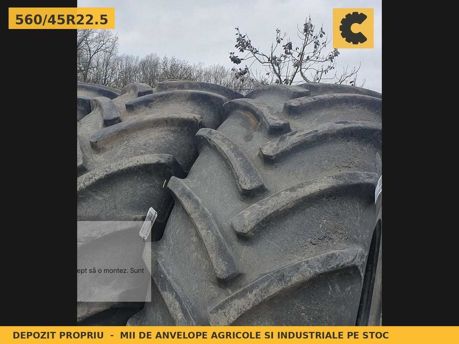 Cauciucuri Anvelope 560/45R22.5 560/45 R22.5 560/45-22.5 560 45 22.5 56045225 Vredestein Remorca Implement Flotatie SH Second Hand REDUCERE Oferta