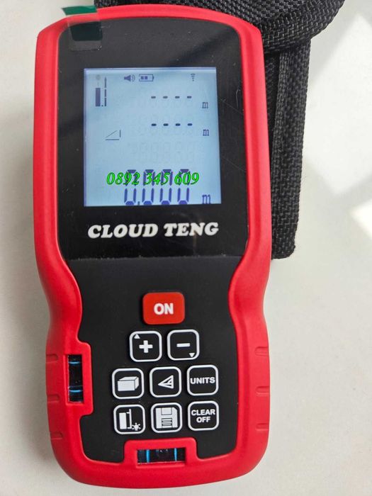 Лазерна ролетка с обхват до > 80м 6 функции LED дисплей с подсветка