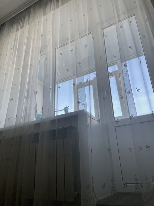 Продам б/у Тюль. Цвет Айвори.