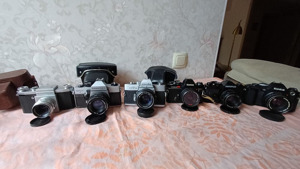 Praktica Minolta Konica Olympus XA плёночная фотокамера