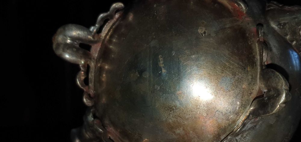 Антикварен посребрен чайник E.S.P.N.A1 Sheffield Англия отличен