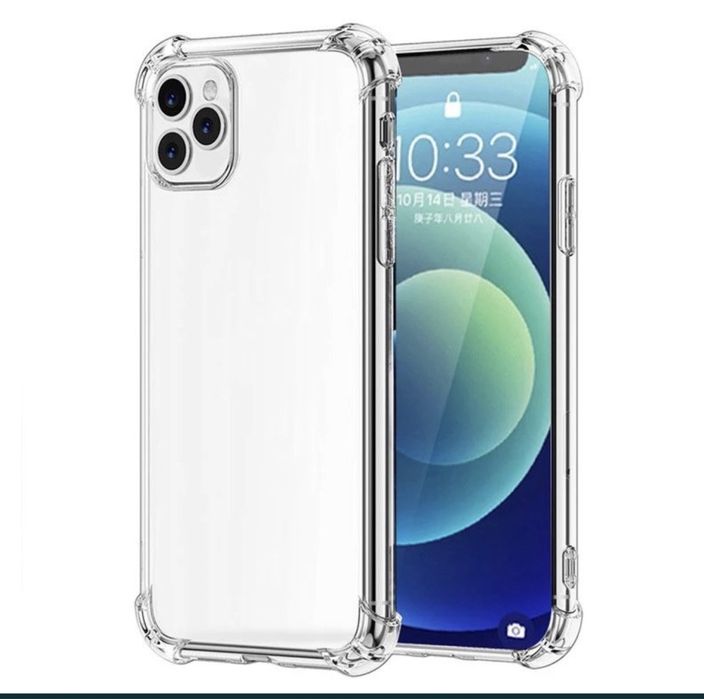 Husa Dust Anti Soc si Folie Sticla Curbata Iphone 13/14/15/16/PRO/MAX