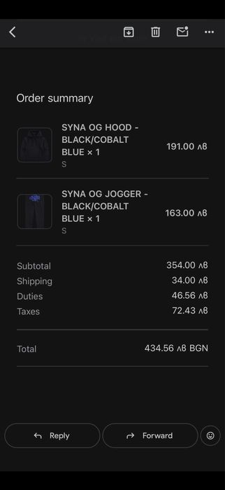 Syna World Tracksuit Cobalt Blue S