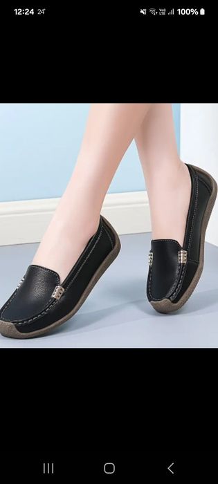 Mocasini damă negri 2 modele