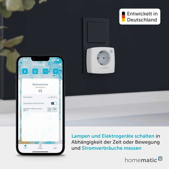 Homematic IP Умен домашен комутационен/измервателен контакт, контактът