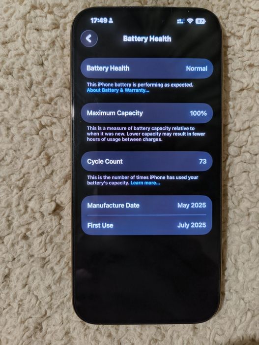 Iphone 16 Promax 256Gb Desert titanium