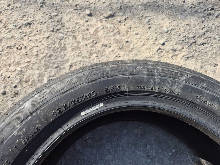 2 Anvelope de VARA - 195/55/16 - BRIDGESTONE - NOI - DOT 2022 !