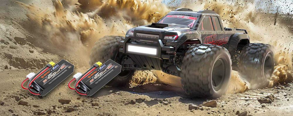Monster truck MJX 10208 1:10, brushless, 90км\ч, Черен