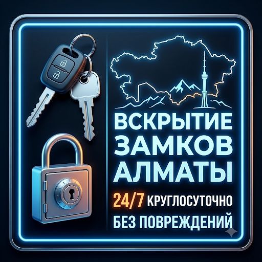 Вскрытие замков Алматы 24/7. Аварийное открытие дверей и авто