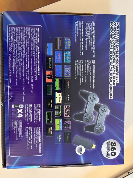 Game Stick Consolă 860 jocuri plus 2 manete ( hdmi ) noua