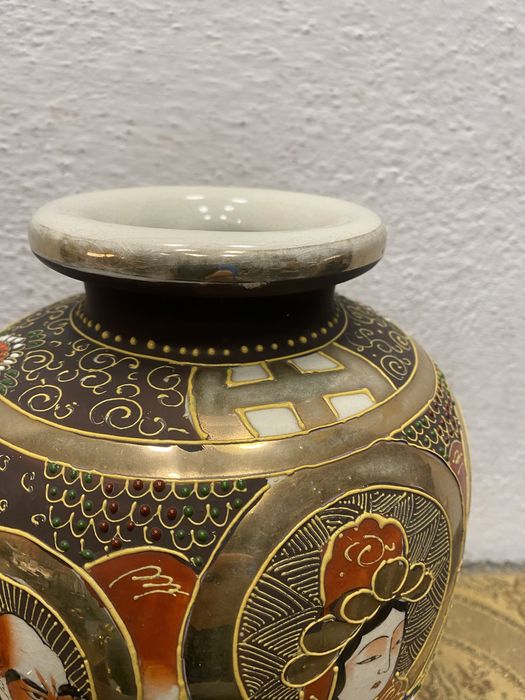 Японска ваза от порцелан сацума 1920 г