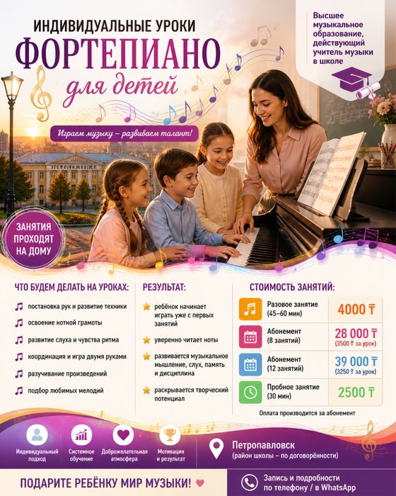 Уроки фортепиано