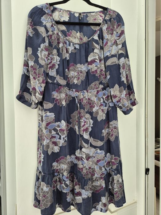 Рокля естествена коприна