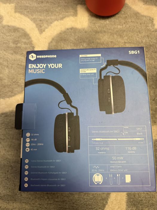 Casti Audio On Ear , Wireless, Bluetooth, Negru